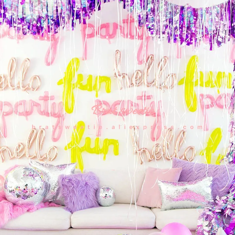 Воздушные шары из фольги с надписью Love Hello Party|Воздушные и аксессуары| |
