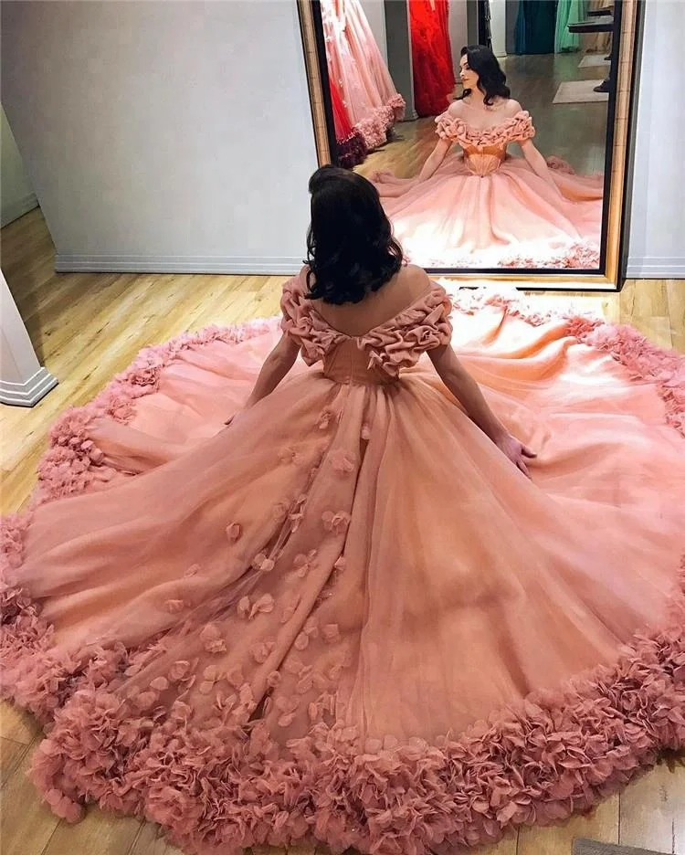 Pink-Elegant-Evening-Dress-2018-Badsll-Gown