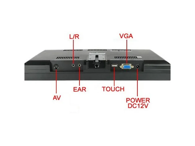 Factory Direct 12.1 inch Open Frame Industrial Monitor with 4-Wire Resistive touch screen with VGA input