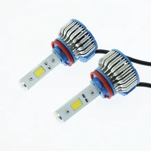 Одна пара H11 42 Вт COB LED Фары Автомобиля противотуманные фары автомобилей, лампа 3600 люмен 5000 К 1A Freeshipping GGG
