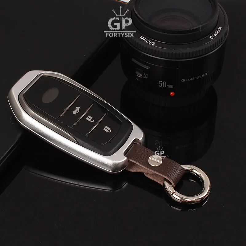 Aluminium Alloy Car Key Cover Case For Toyota High lander Land Cruiser Riez RAV4 Camry Crolla Crown Prado Auto Shell Holder | Автомобили и