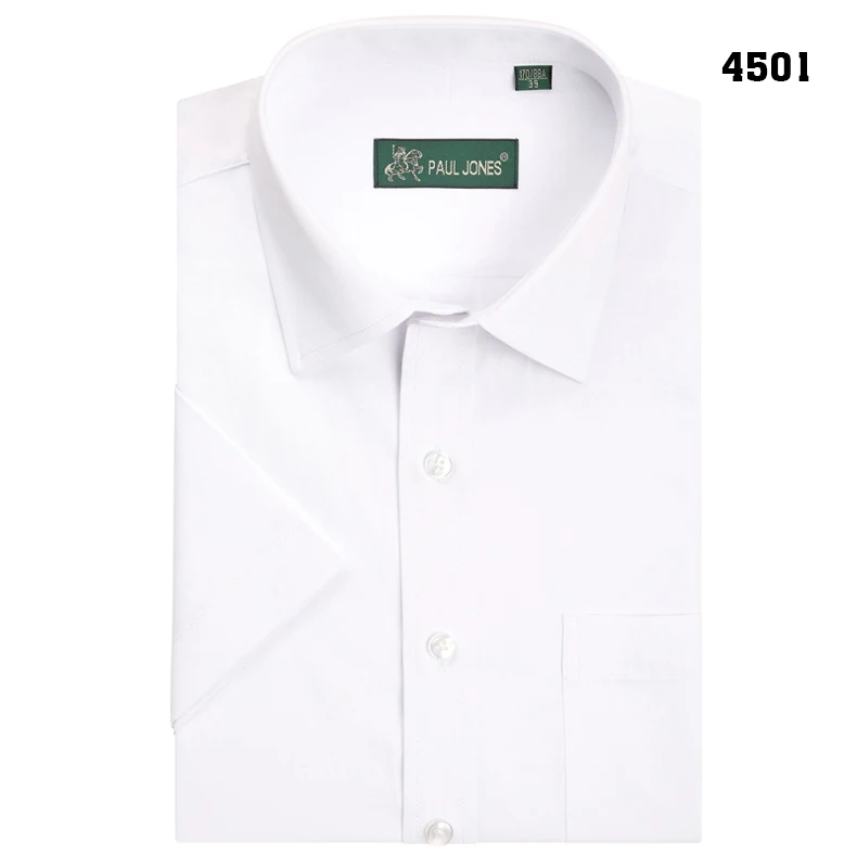 Для мужчин; короткий рукав Solid Dress Shirt Slim-Fit Non-Iron работы Рубашки для мальчиков Формальные Бизнес социальных Рубашки для мальчиков легко средства ухода за мотоциклом и Средства ухода за мотоциклом