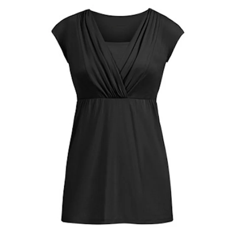 Pregnancy Nursing Tops Short Sleeve Maternity Breastfeeding Tees Feeding T-shirts Clothes For Pregnant Women Maternity Clothing