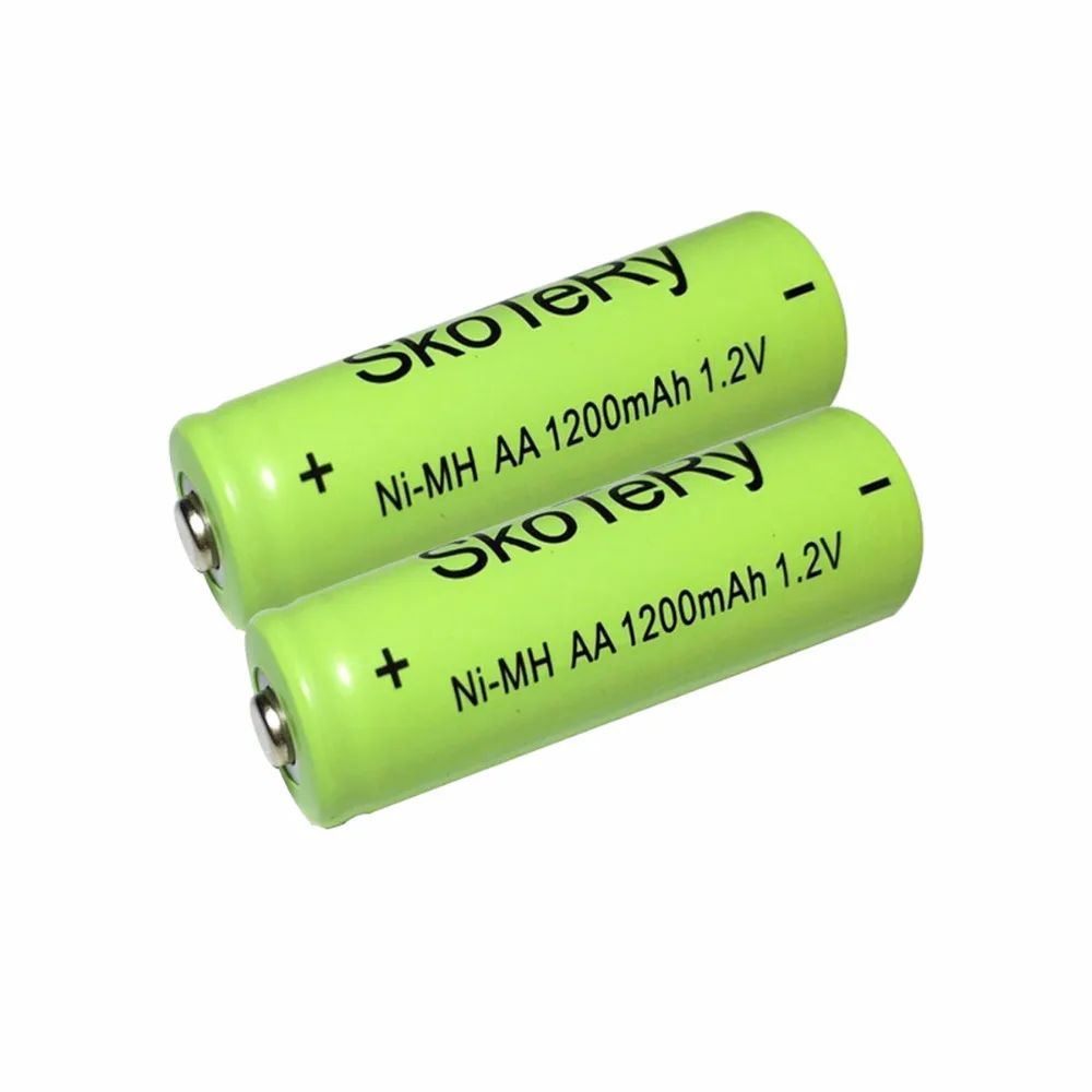 10 шт. AA перезаряжаемая батарея AA NiMH 1,2 V 1200mAh Ni-MH 2A предварительно заряженные аккумуляторные батареи для камеры