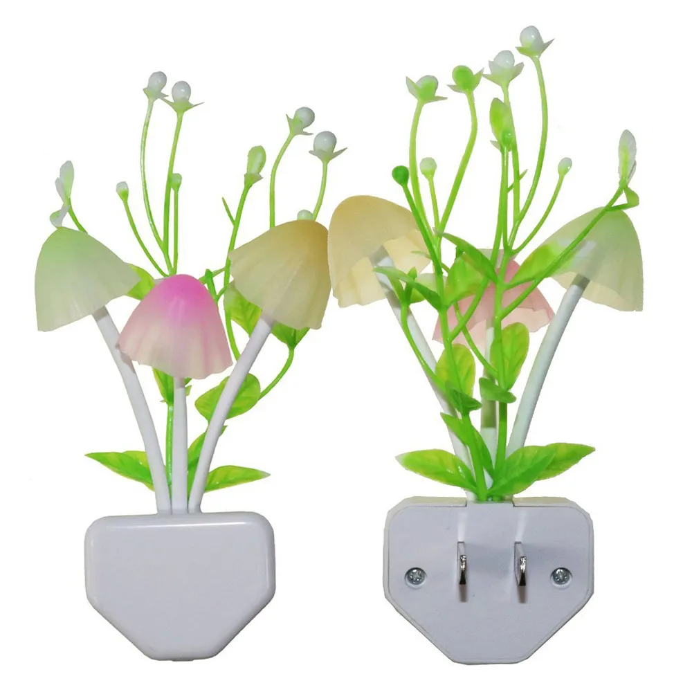 

New Colorful Sensor LED Mushroom Night Light Wall Lamp Home Decor bedroom light gift romantic colorful lights#T2