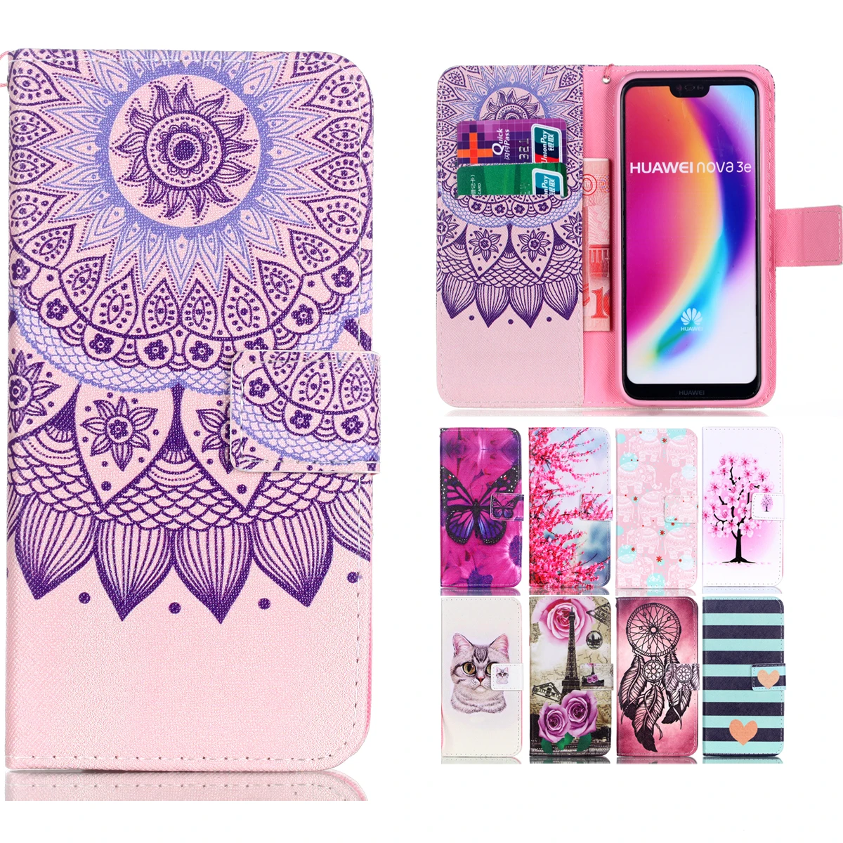 

Luxury Flip Wallet Case For LG LS770 LS775 X Screen Power Style X5 Max V20 LV 3 G7 Leather Phone Cases