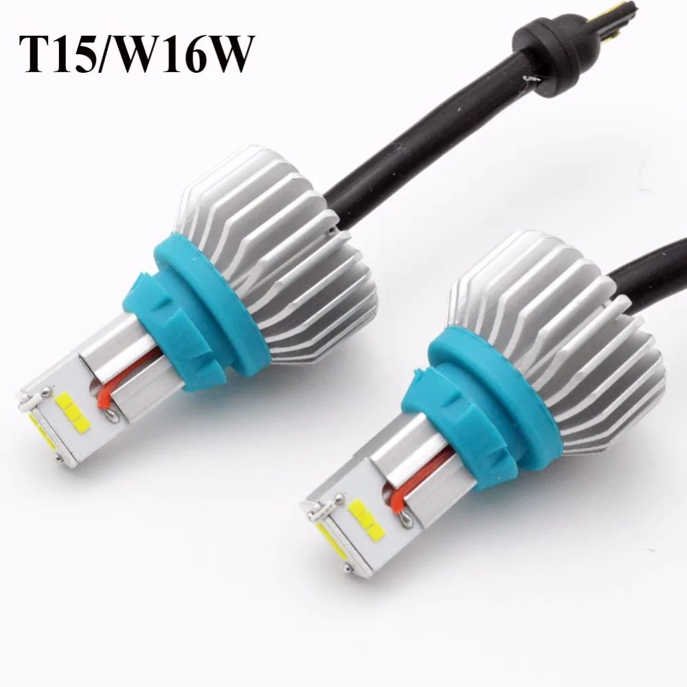 1 комплект 20 Вт 6500 K белый 2000lm 12-24 V T15 W16W 912 921 CSP 9-SMD светодиодный CANBUS без ошибок автомобиля резервного копирования Обратный конец лампа стоп-сигнала