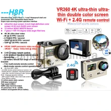 H8R H8 H8pro H8plus H8se V8S Ultra 4K WIFI Action Camera Remote Control VR360 Waterproof eken VR go Sport pro hero 4 sport cam
