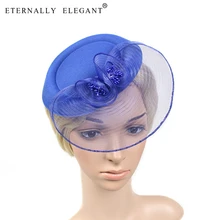 Стюардесса шляпа Свадебная Головные уборы зажим для волос Винтаж котелок Головные уборы Стиль шляпа Свадебные аксессуары 2203
