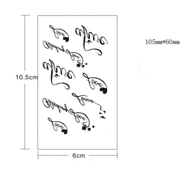 10 листов, водонепроницаемые Временные татуировки, боди-арт, тату, Бабочка, лисица, сердце, перо, кошка, бесконечность, Переводные поддельные татуировки, наклейки