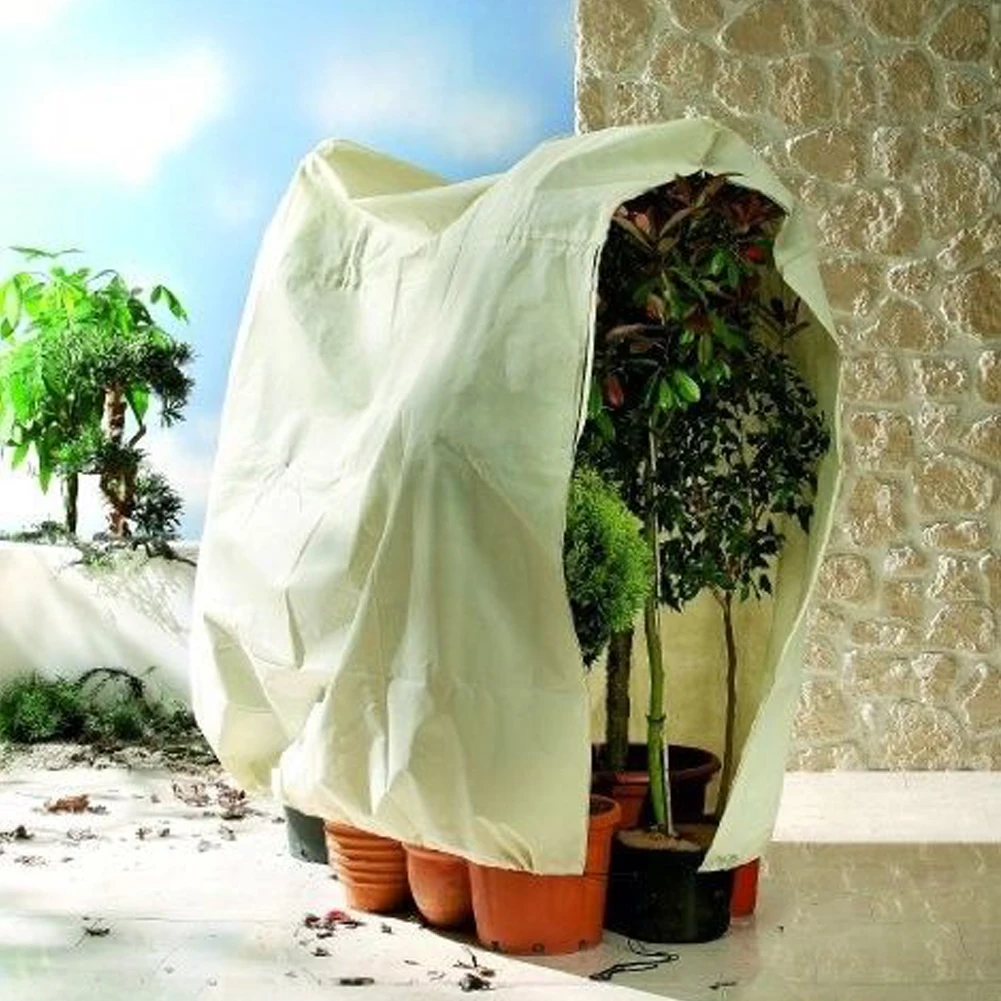 

Non Woven Tree Shrub Warm Frost Container Winter Plant Cover Grow Bag Strong Yard Garden Vegetables Protection