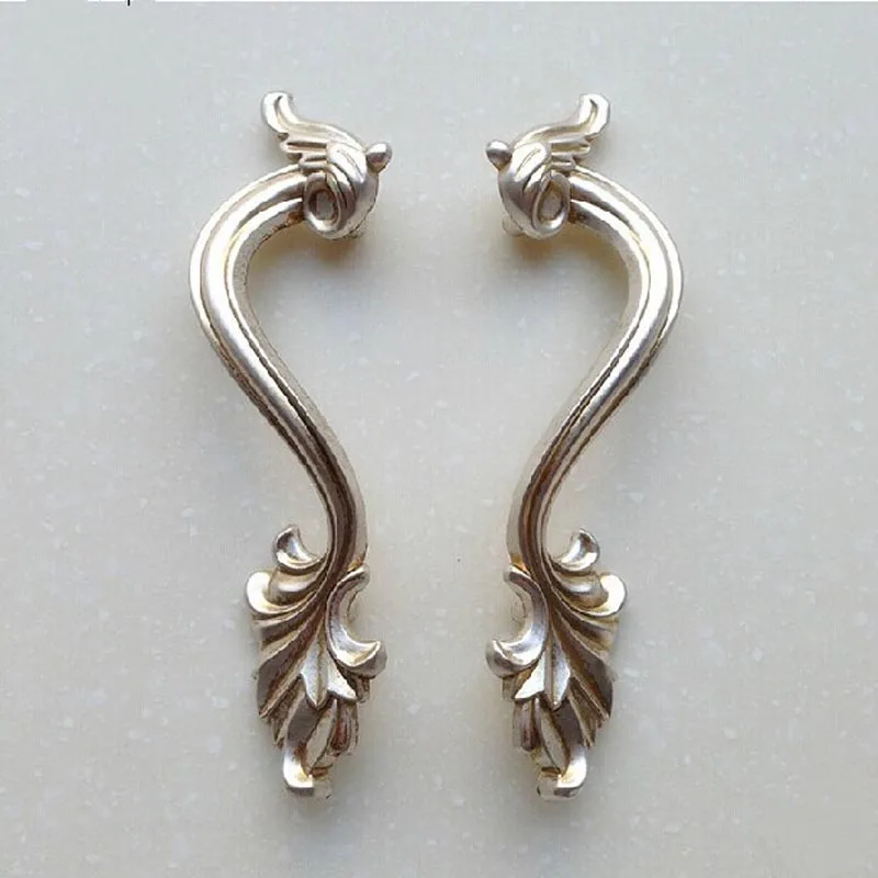 hole space 78mm left right handles antique silver zinc drawer cupboard cabinet wardrobe dresser furniture pulls knobs 8933