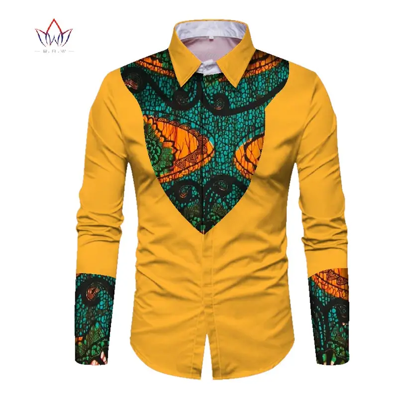 Трендовая Мужская африканская мода Дашики дизайн принт рубашка Мандарин Воротник персональный индивидуальный Африканский Дашики мужская
