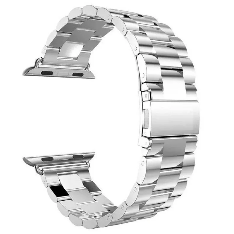 For-Apple-Watch-Band-42mm-Black-Gold-Stainless-Steel-Bracelet-Buckle-Strap-Clip-Adapter-for-Apple(2)