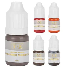 1 шт 8 мл Microbalding Пигмент чернил для татуажа, Цвета 3d вышивка аксессуары Перманентный макияж для бровей, губ, подводка для глаз Tattoo комплект