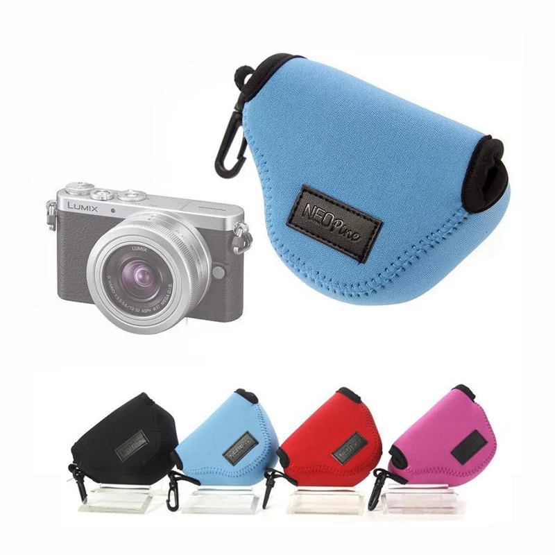 

Neoprene Camera case For Panasonic LUMIX DMC-GM1 GM2 GM5 with 12-32mm Lens Shockproof soft Camera bag Pouch