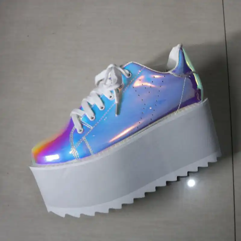 shiny platform shoes