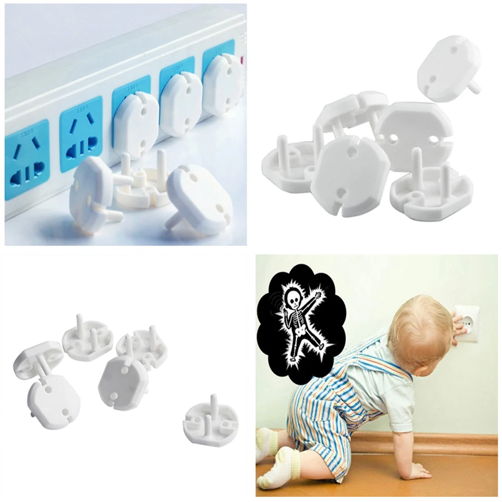10pcs/set Anti Electric Shock Plugs Protector Cover EU Power Socket