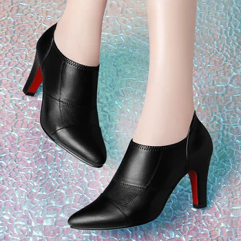 

New Original Great Sexy Fashion Pointed Toe woMen Pumps Thin high-heeled Low Top Female Casual Shoes Plus Size 61 High Quality