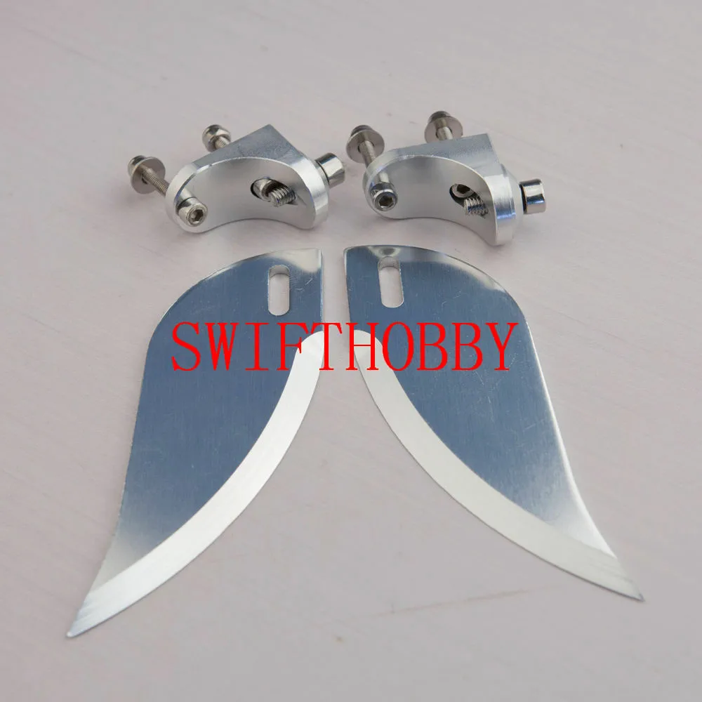 

CNC Aluminum alloy turn fins set 90mm*30mm applicable above 1.3m rc boat