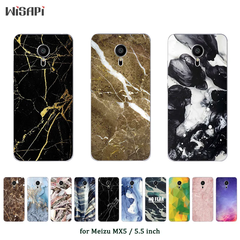 Для Meizu MX5 чехол мраморный Печатный кремний задняя крышка для mx5 мобильный телефон