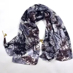 Зимняя женская кулон шелковый шарф осень-зима Для женщин супер большой длинный Шарфы для женщин шаль 180*110 см фиолетовый серый шелковый шарф