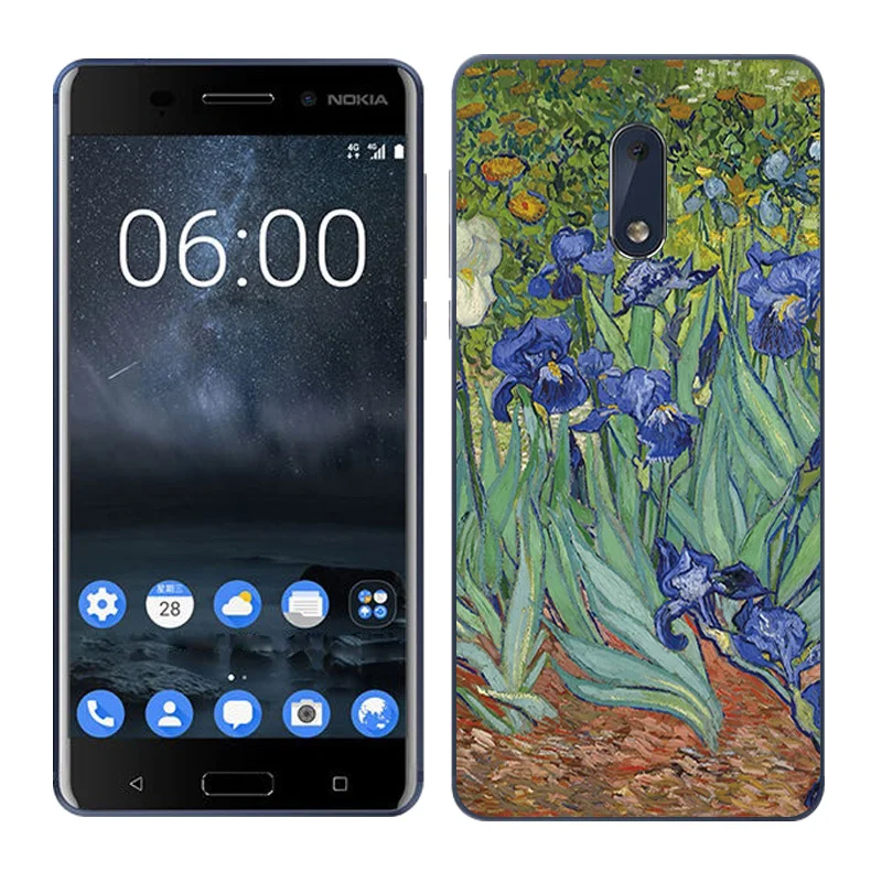 Чехол для Nokia 6 Six, мягкий силиконовый чехол из ТПУ с рисунком Пейзажа для Nokia 6, защитные чехлы обложки для телефонов Nokia6, чехол - Цвет: 08