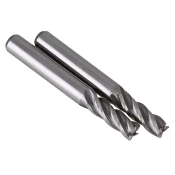 

5pcs Solid Carbide High-Speed HSS 4 Flutes Straight Shank Milling Cutter End Mill 7mm Cutting Dia