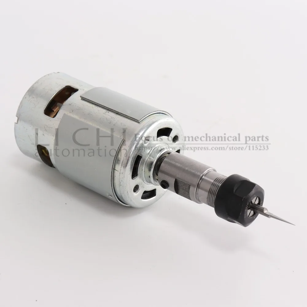 80 w 150 w 288 w 775 del Motor del husillo rodamientos de alta potencia motores con husillo ER11 varilla de extensión + 3.175mm fondo plano cuchillo 80 w 150 w 288 w 775 del Motor del husillo rodamientos de alta potencia motores con husillo ER11 varilla de extensión + 3.175mm fondo plano cuchillo