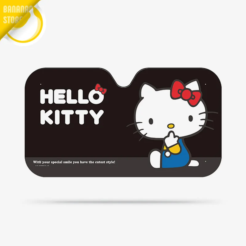 

Hello Kitty Cartoon Cute Car Windshield Sunshade Windscreen Cover Solar Protection Auto Zonnescherm Parasole Parasol Coche A01