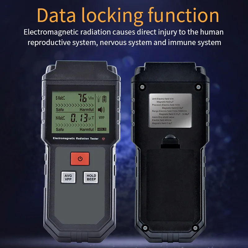 

Handheld Electromagnetic Radiation Tester EMF Meter Electric Magnetic Field Detector HYD88