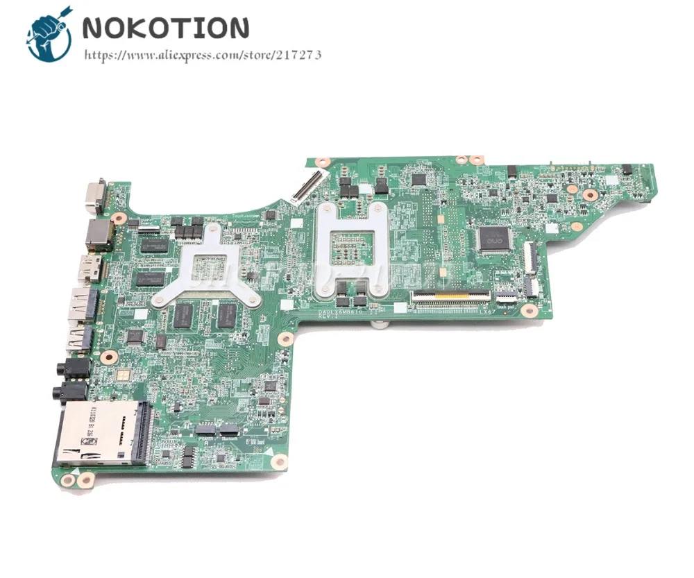 NOKOTION DA0LX6MB6F2 615308-001 630981-001 аккумулятор большой емкости для hp павильон DV7 DV7T DV7-4000 Материнская плата ноутбука HM55 DDR3 HD5650M Процессор