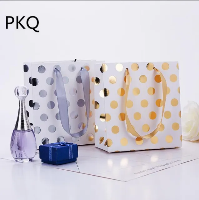 30pcs High Quality Silver Gift Bags With Handles Kraft Paper Bag For 30pcs High Quality Silver Gift Bags With Handles Kraft Paper Bag For Wedding Party