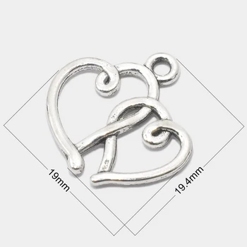 

ICNWAY 100pcs Silver Plated Connector pendant Jewelry Making Accessories Craft DIY Handmade Findings wholesale lots bulk