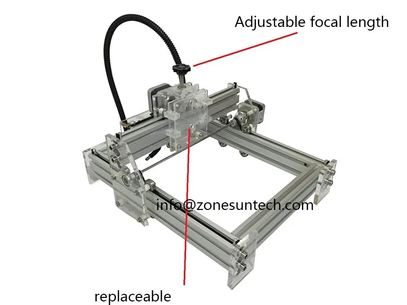 ZONESUN гравировальный станок лазерный топор 405nm 2500 mW DIY настольный мини лазерный гравер лазерный резак гравировщик 17X20 см регулируемая мощность