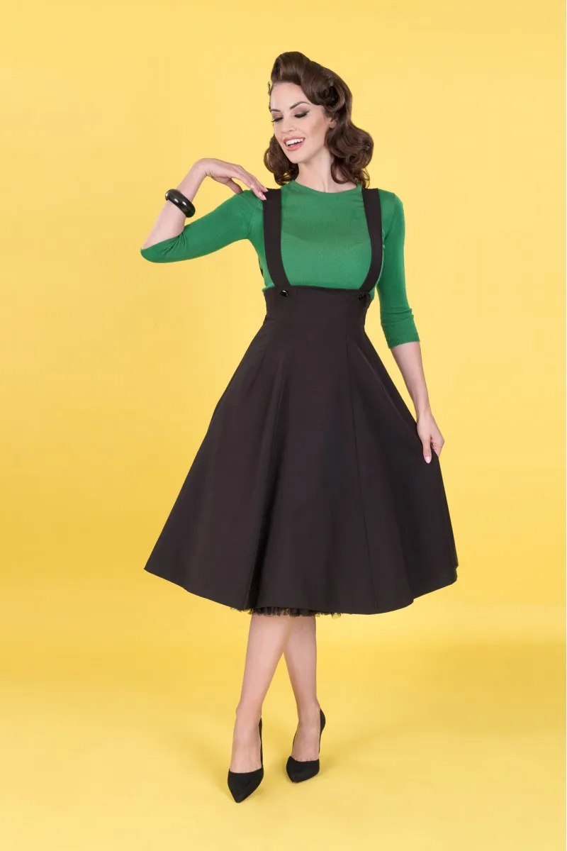 leather effect pleated skirt
