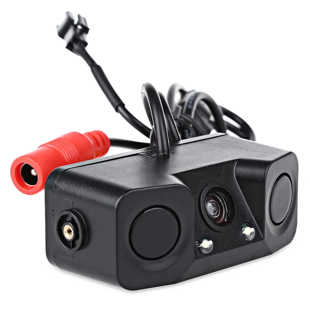 

3 in 1 170 Degree Car Parking Reversing Radar Rear View Backup Camera Universal with Buzzer Warning