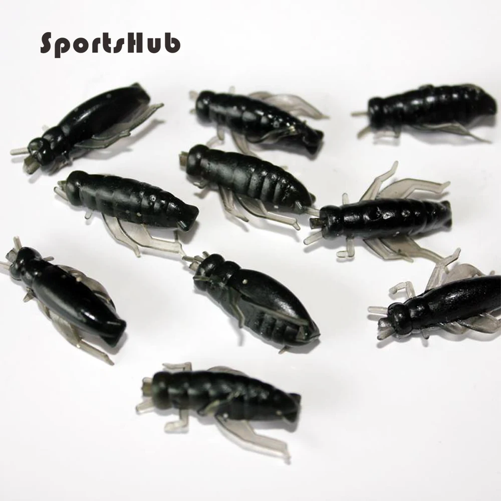 SPORTSHUB 100 قطعة/الوحدة 2.5 CM 0.68G Bonomic الكريكيت الحشرات طعوم طرية طُعوم لينة الصيد السحر وهمية الاصطناعي الطعوم NR0049