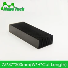 Светодиодный алюминиевый радиатор в виде пластины растут свет радиатор охлаждение Охладитель Fit транзистор IC теплопроводность светодиодный радиатор Электроника