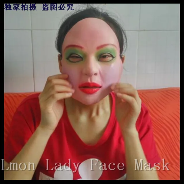 2016 Halloween Party Realistic Nice Lady Face Mask Women Latex mask