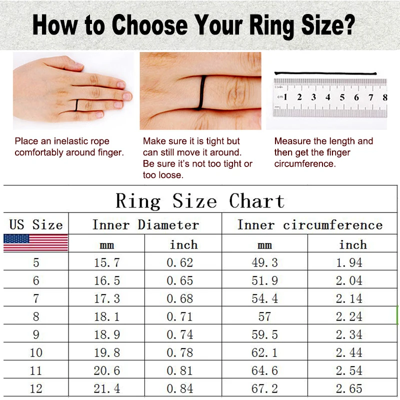 Classic Retro Rings for Men Black/Red Square Stone Titanium Steel Signet Ring Mens Gold-Color Crowm Stainless Steel Wedding Band