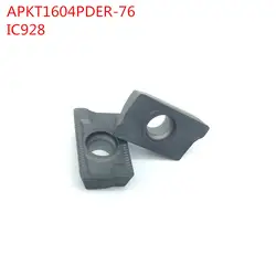 100 шт. apkt1604 PDR 76 ic928 фрезы карбида вставки Токарные станки мельница фрезерно ЧПУ Инструменты