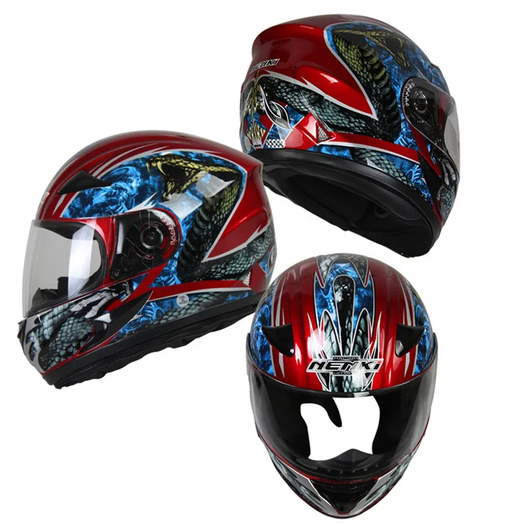 NENKI Полный мотоциклетный шлем Capacete da Motocicleta мотошлем Casque Kask 816z гоночная езда Мужской Женский шлем с шарфом