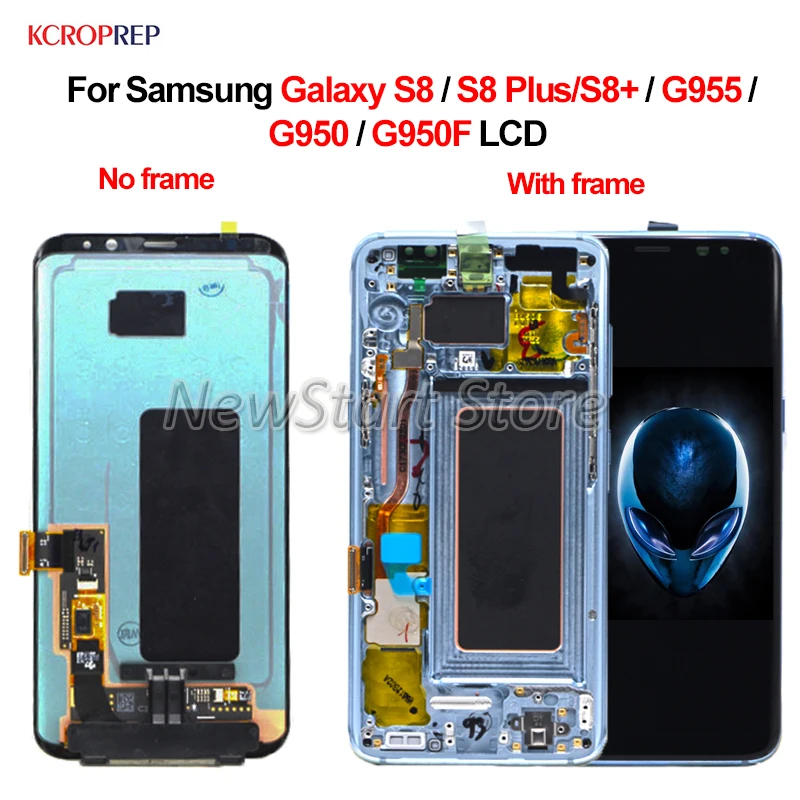 ЖК-дисплей 5 8 дюйма для Samsung Galaxy S8 6 2 Plus с сенсорным экраном + G955 G950 G950F | Мобильные