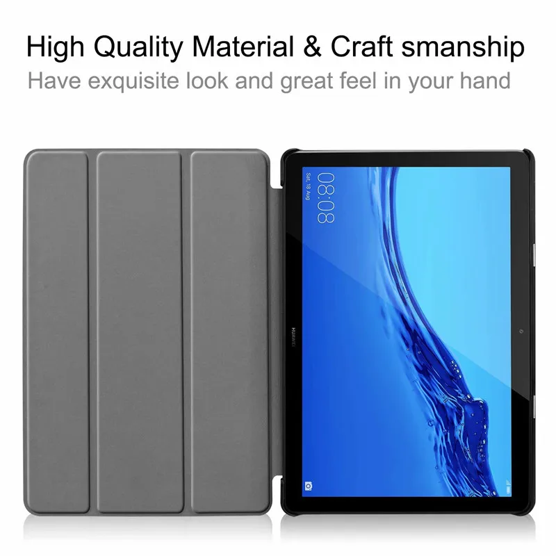 Лёгкий чехол для Huawei MediaPad T5 10 дюймов Женская яркость/W19 1 дюйма Обложка планшета