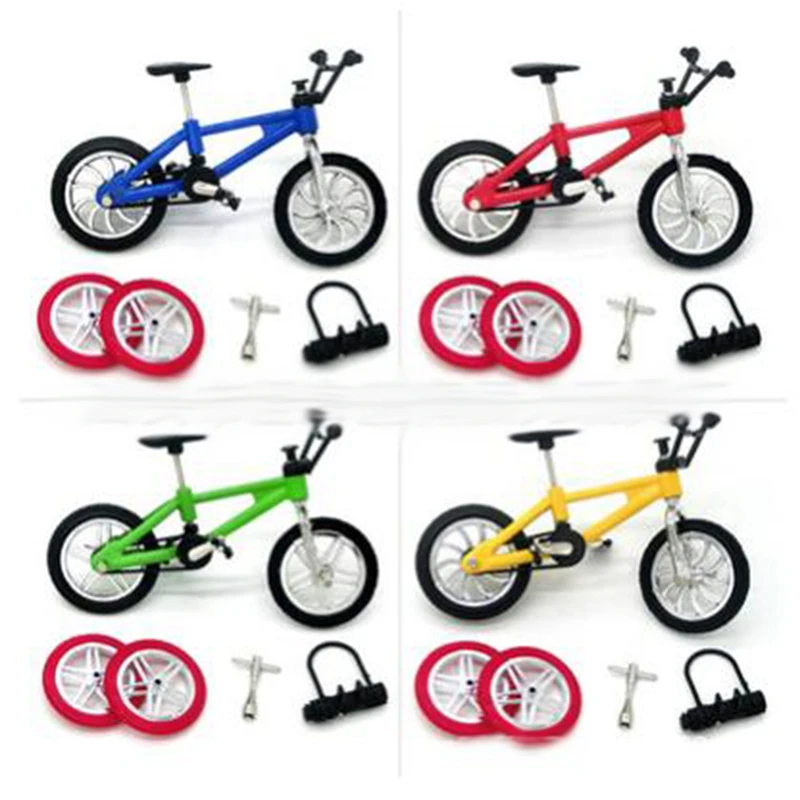 Лидер продаж Мини Размер гриф игрушечные велосипеды с тормозным канатом синий имитация сплава палец BMX велосипед лучший рождественский подарок