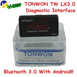 TONWON OBD LX Bluetooth 3,0 Для Android Профессиональный OBD2 диагностического сканера Поддержка 9 OBD2 протоколы btter чем ELM327