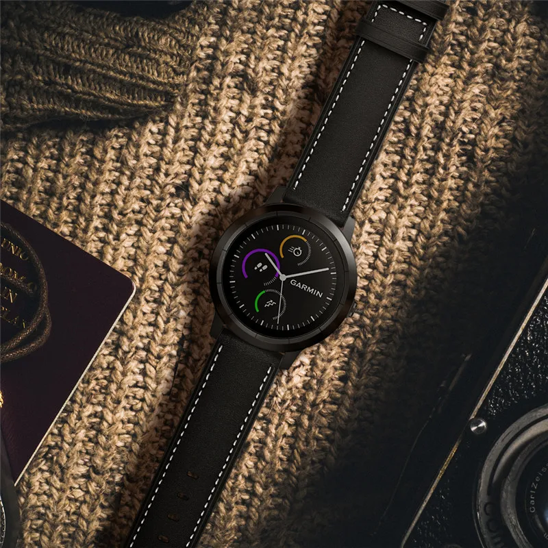 3 в 1 упаковка ремешок для часов из натуральной кожи Garmin Vivoactive спортивные полосы +