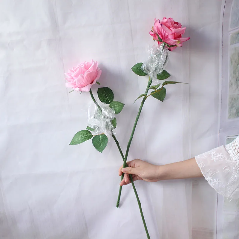 red white roses artificial flower (4)