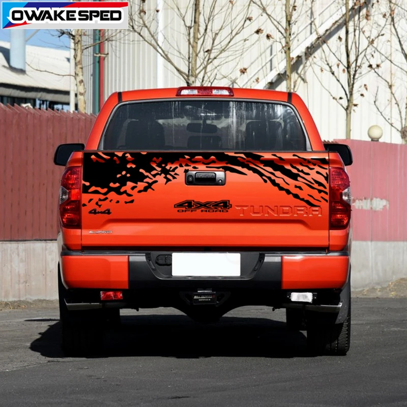 Виниловая наклейка для внедорожников Toyota Tundra 4x4 декоративные наклейки заднего